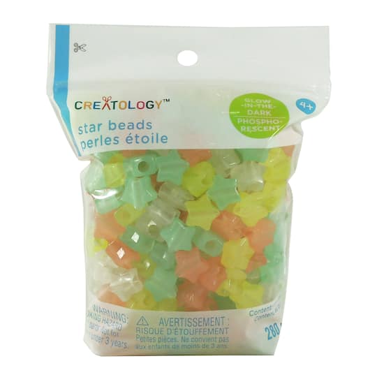 Glow In the Dark Star Beads by Creatology&#x2122;